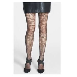 Commando Geo Net Tights Black Size S